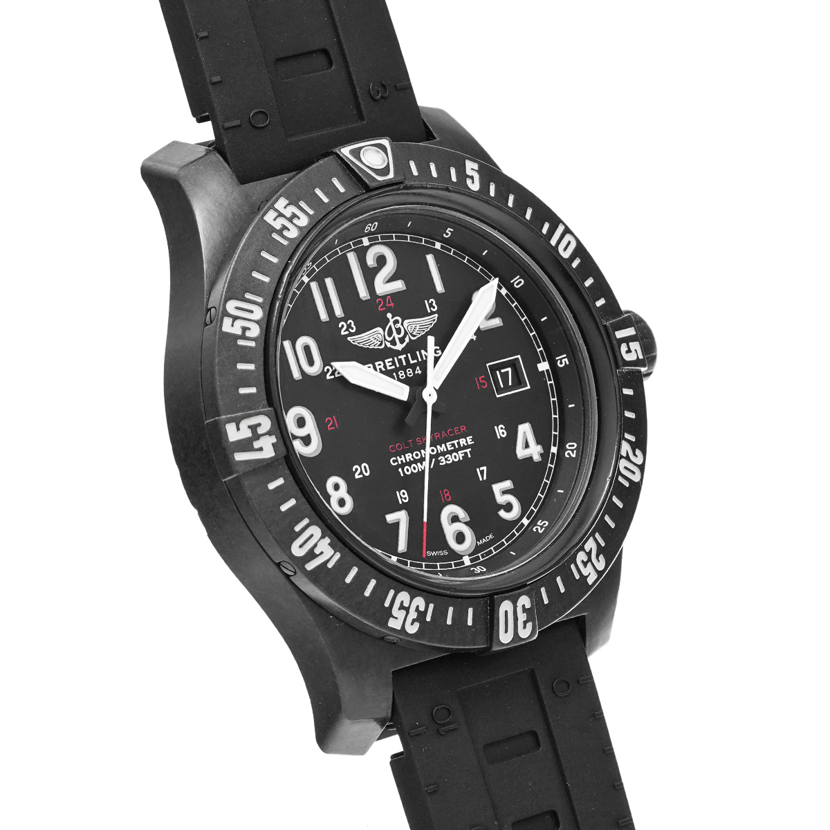 ブライトリング / BREITLING コルト スカイレーサー X74320E4/BF87 ブラック メンズ 時計 【中古】【wristwatch】