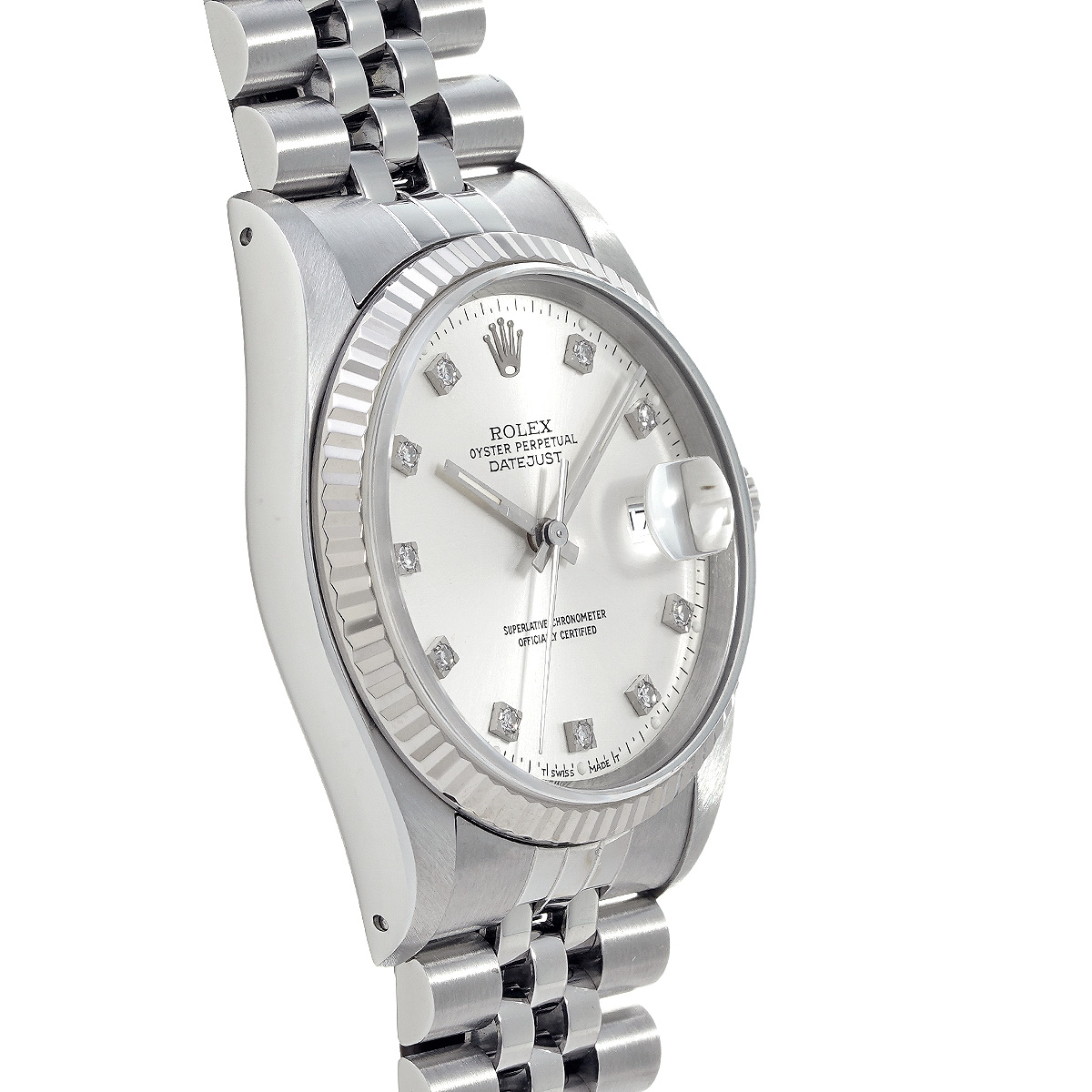 ロレックス / ROLEX デイトジャスト 16234G シルバー/ダイヤモンド メンズ 時計 【中古】【wristwatch】
