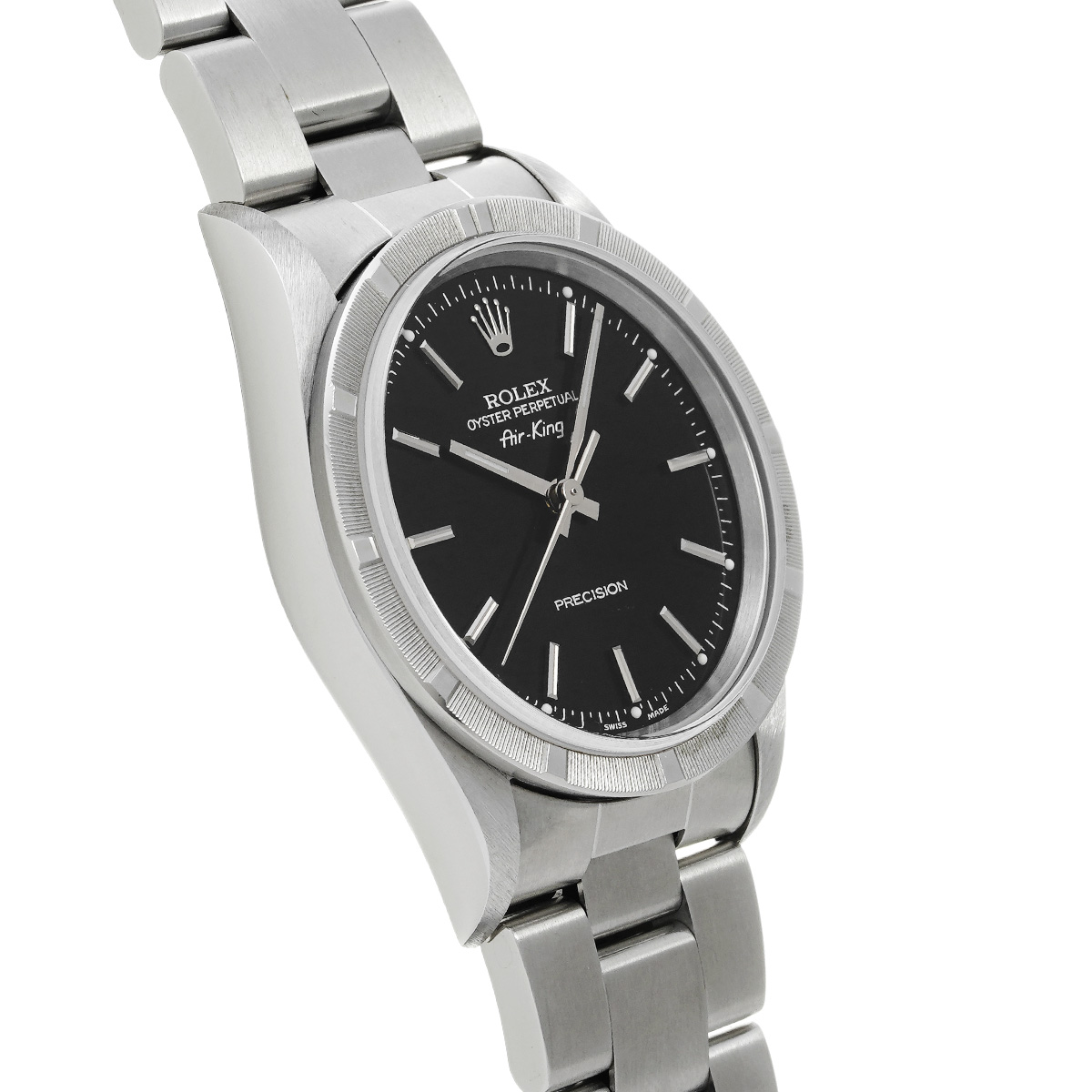 ロレックス エアキング 14010 ブラック メンズ 時計 【中古】【wristwatch】