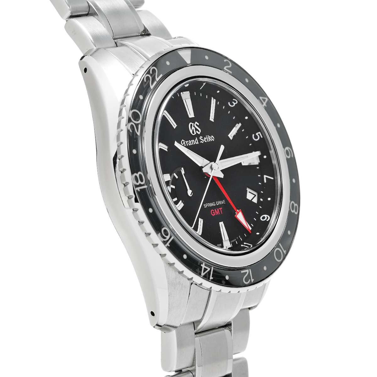 セイコー グランドセイコー スプリングドライブ GMT SBGE201 SEIKO 腕時計 黒文字盤 メンズ