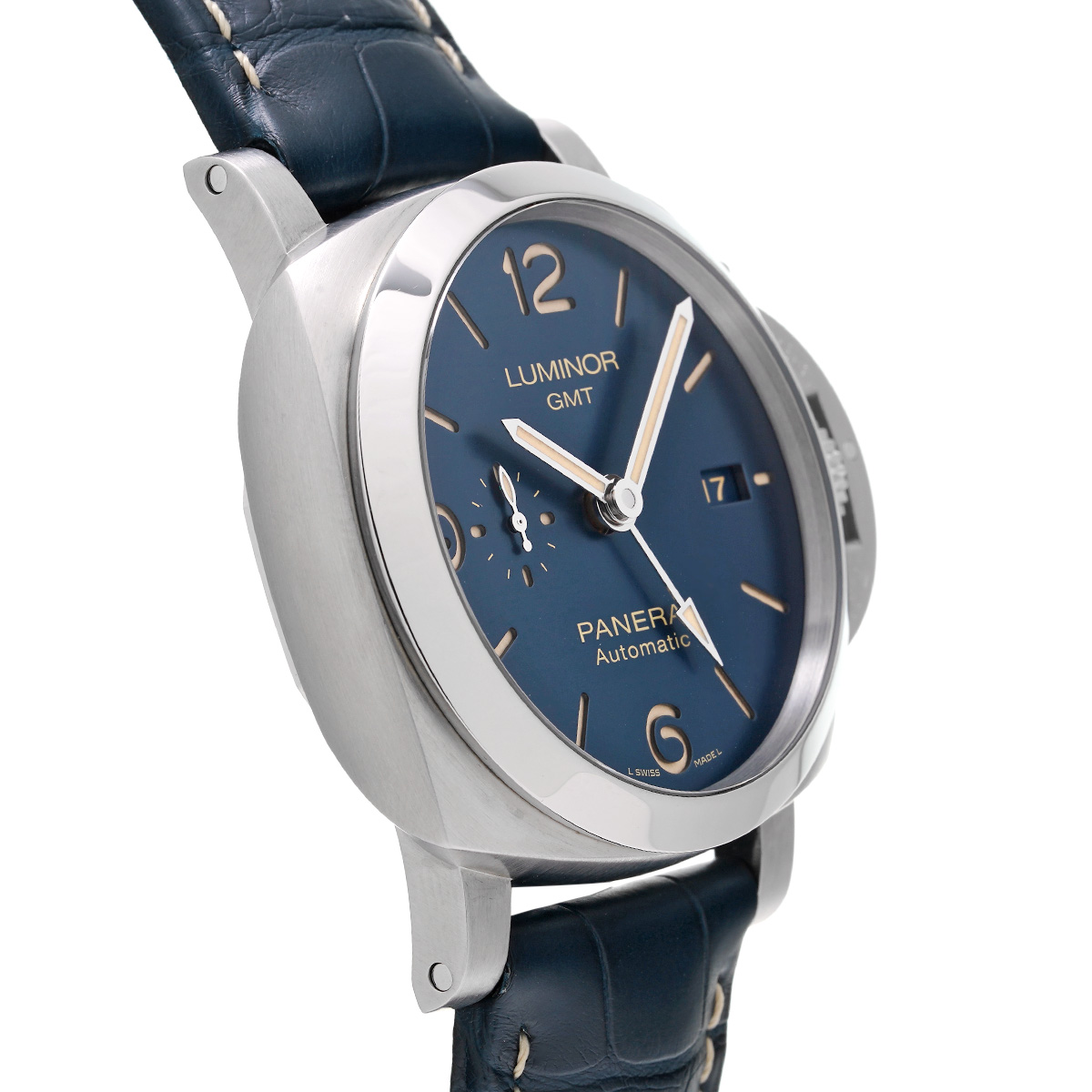 パネライ ルミノール GMT PAM01033 ブルー メンズ 時計 【中古】【wristwatch】