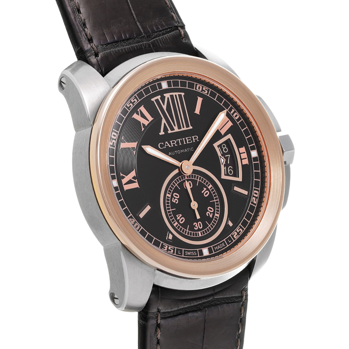 カルティエ カリブル ドゥ カルティエ W7100051 ブラウン メンズ 時計 【中古】【wristwatch】: ブランド時計 ｜WATCHNIAN(ウォッチニアン)公式通販/旧一風騎士