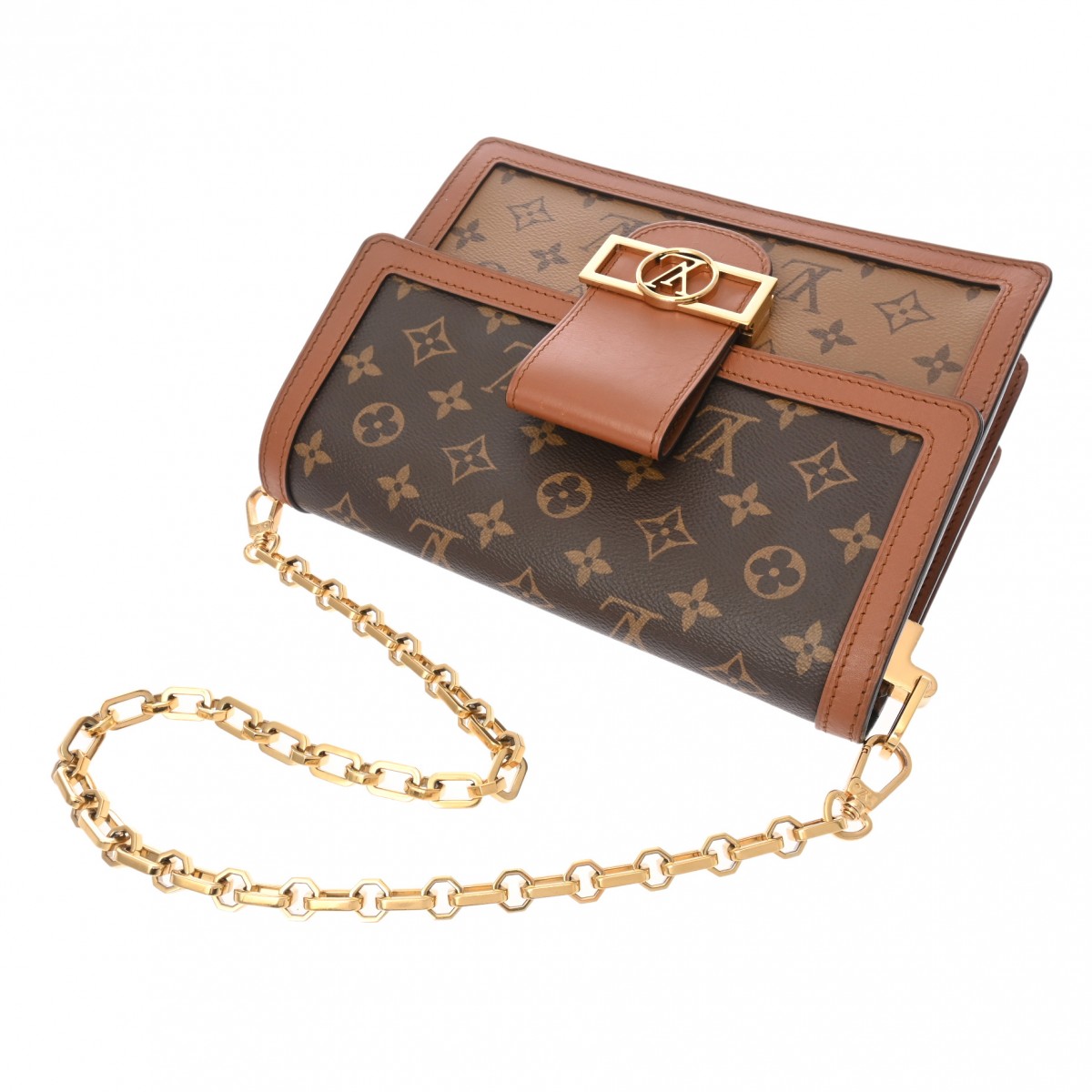 ルイヴィトン モノグラム リバース ドーフィーヌ MM ハンドバッグ 2WAY