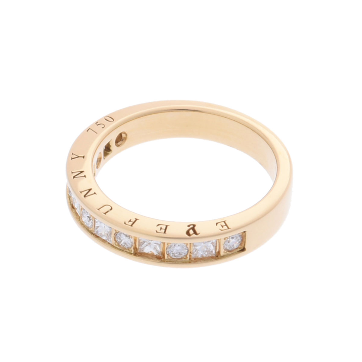 アイファニー ハーフエタニティ リング ゴールド K18イエローゴールド  