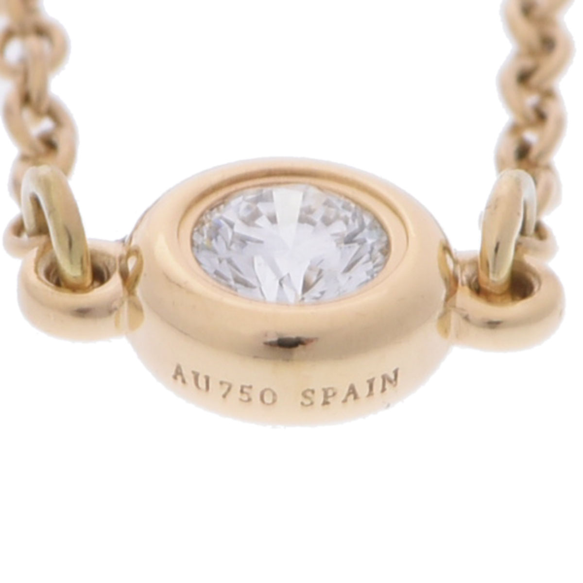 ティファニー ゴールド バイザヤード TIFFANY&Co. ティファニー バイザヤード 約0.17ct ネックレス 18