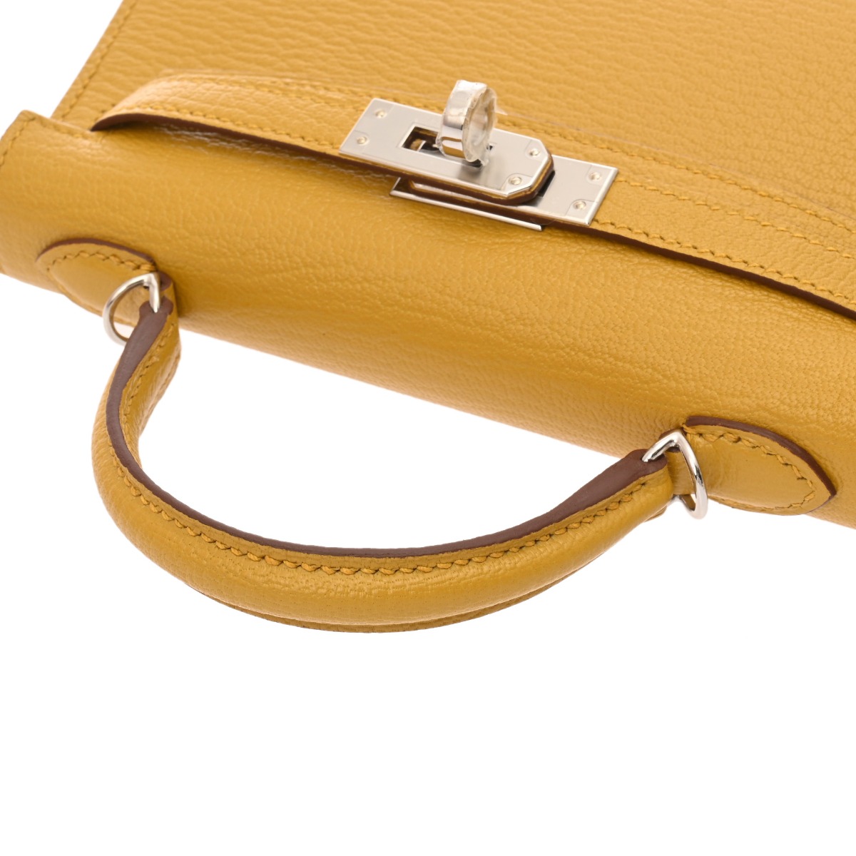 エルメス ミニケリー2 ヴェルソ ジョーヌアンブル/キャラメル