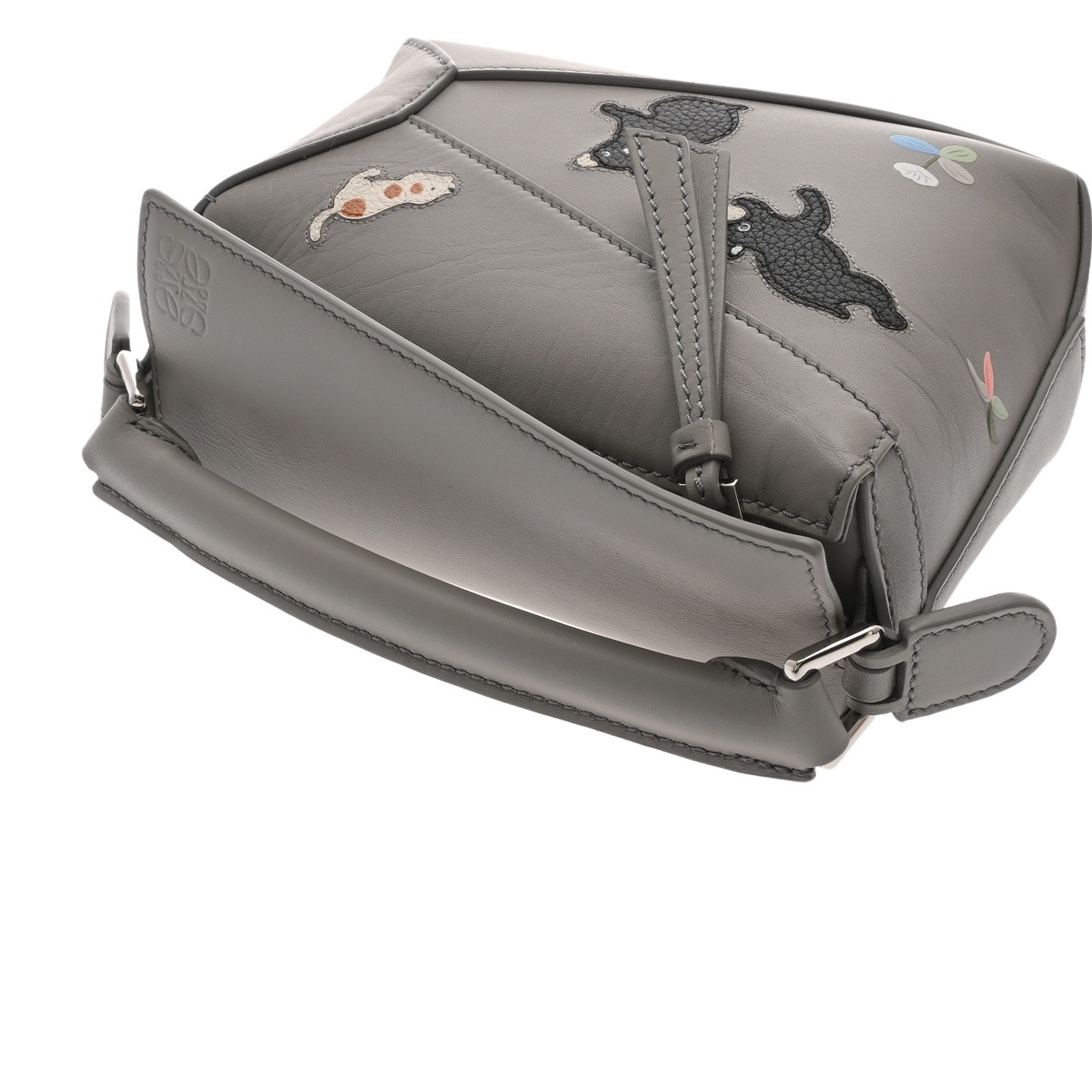 ロエベ LOEWE×SUNA FUJITA パズルエッジ ミニ パールグレー A510P88X17