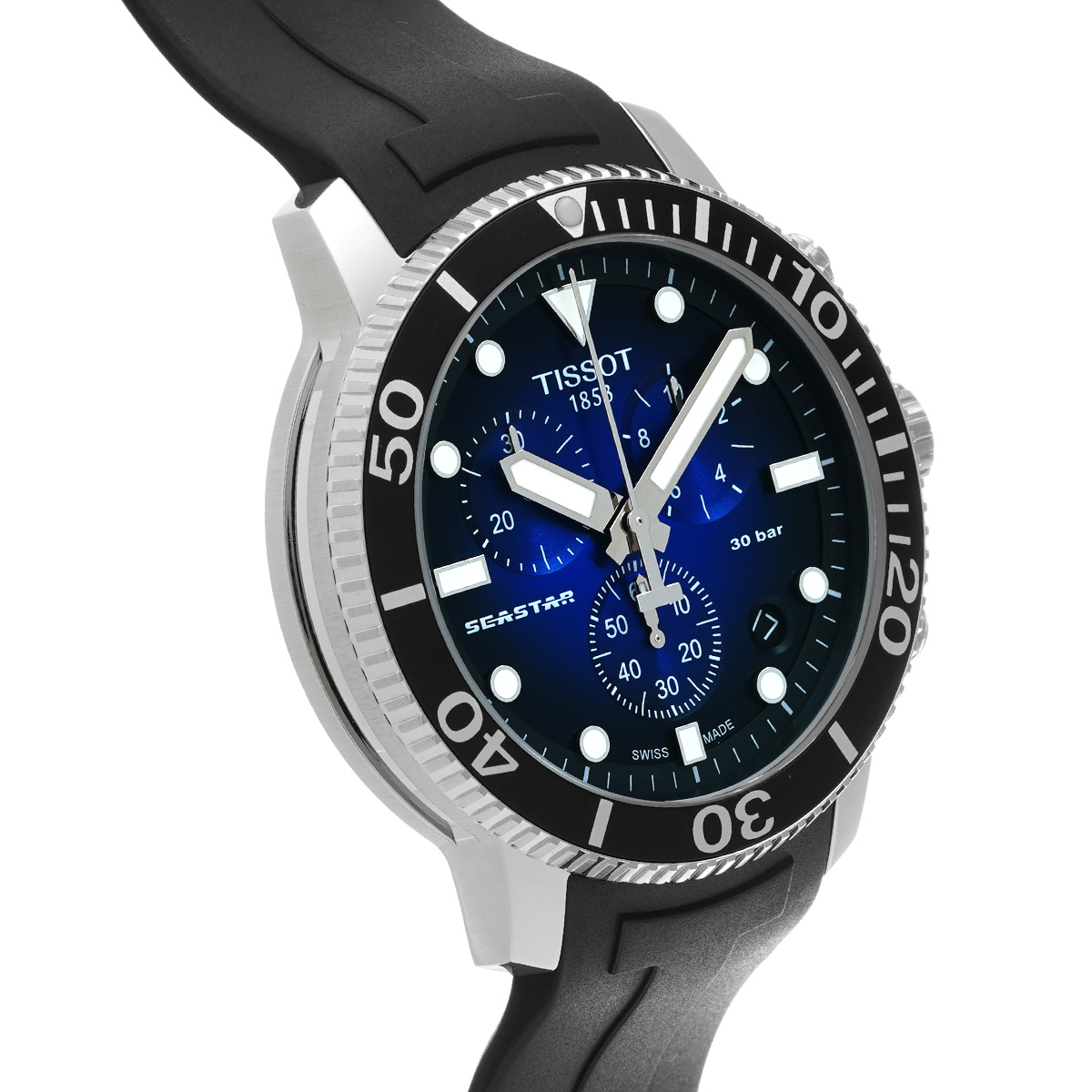 375【美品】TISSOT　メンズ　時計　シースター1000　T120417A 375【美品】TISSOT 時計 メンズ シースター1000 T120417A