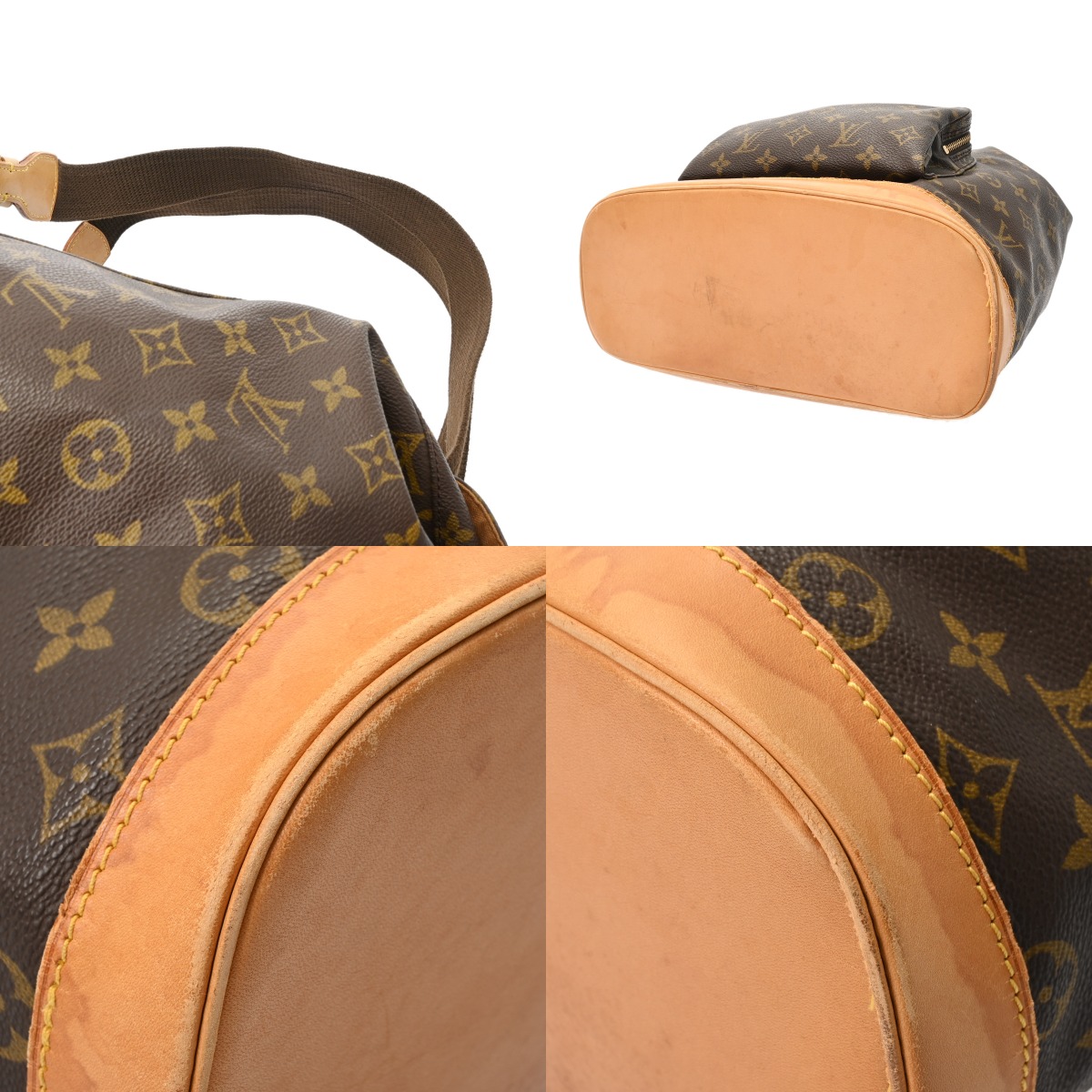 ルイ ヴィトン モノグラム モンスリ GM ブラウン M51135 モノグラム