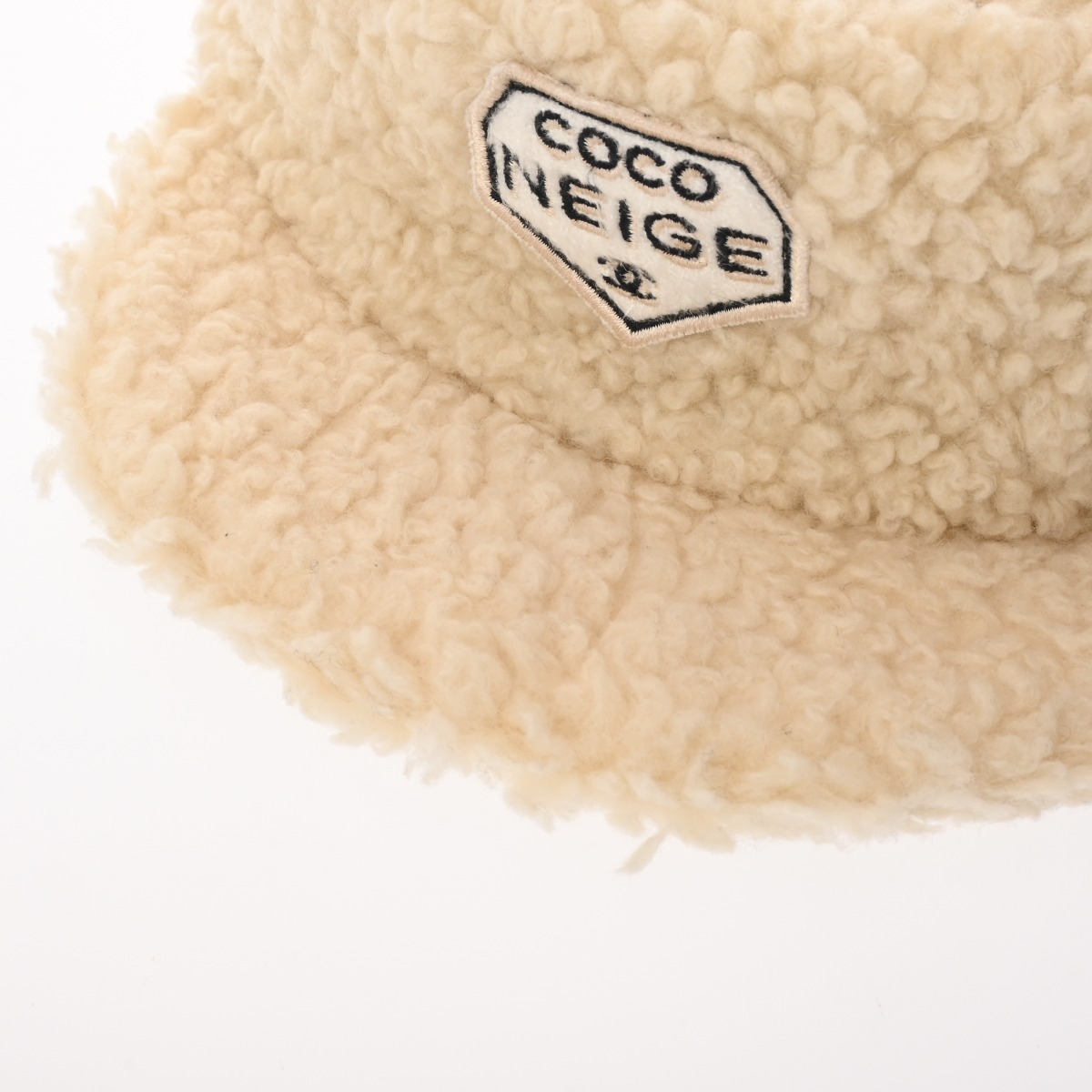 CHANEL coco NEIGE フェイクファー キャスケット シャネル キャスケット COCO NEIGE #L ホワイト フェイクファー