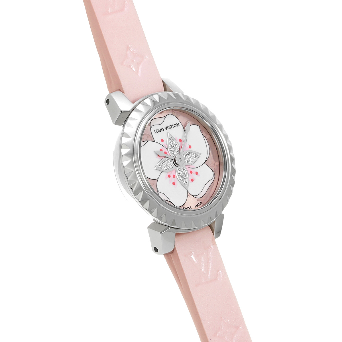 LOUISVUITTON　腕時計ベルト（タンブール用）ホワイトピンク　モノグラム 楽天市場】ルイヴィトン タンブール（ベルトカラーピンク