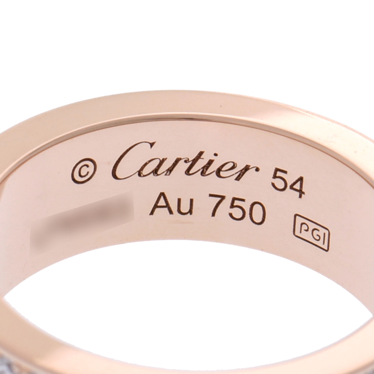 カルティエ ラブリング #54 パヴェ ゴールド CRB4087654 K18