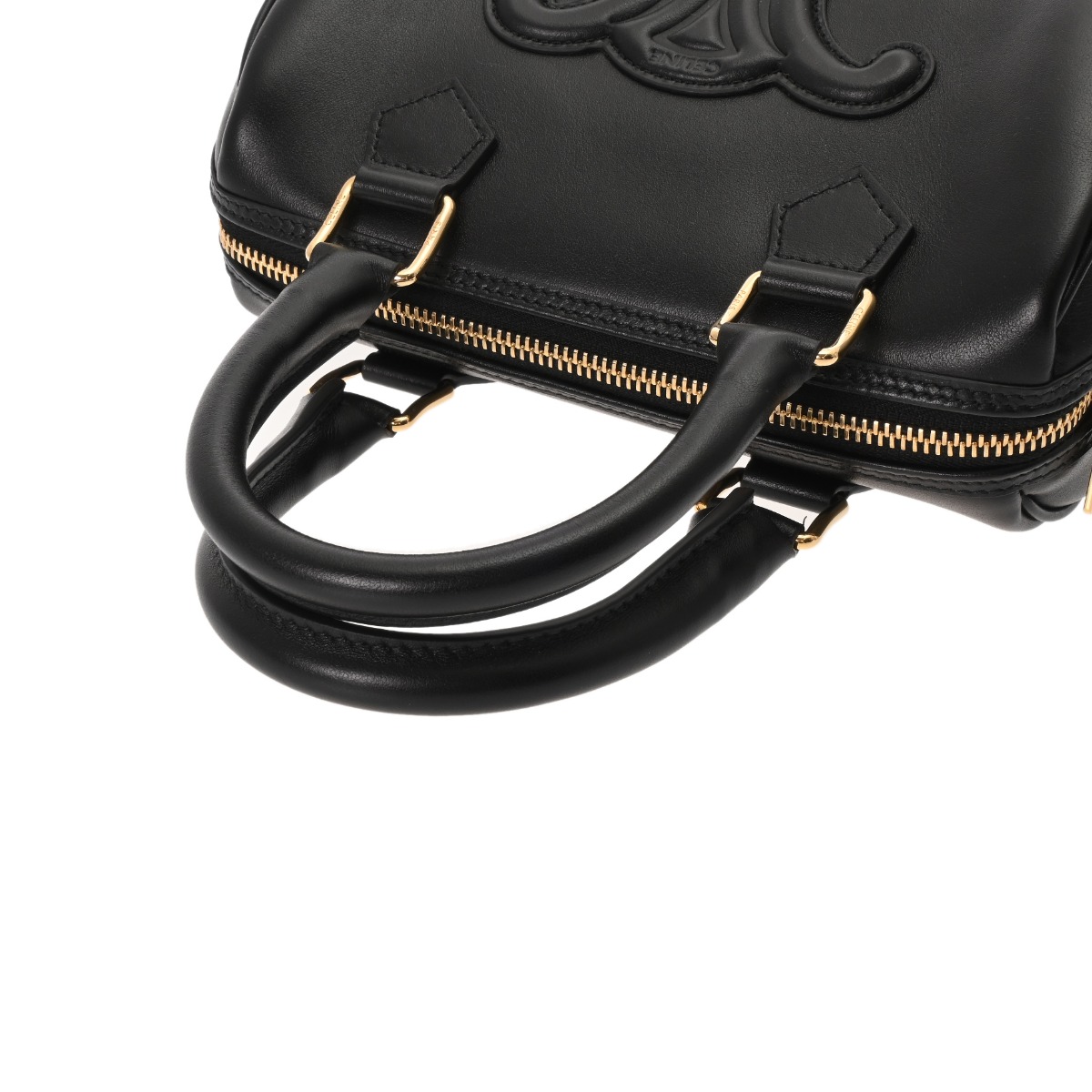 セリーヌ スモール ボストン ブラック 113773DU3.38NO スムースカーフ