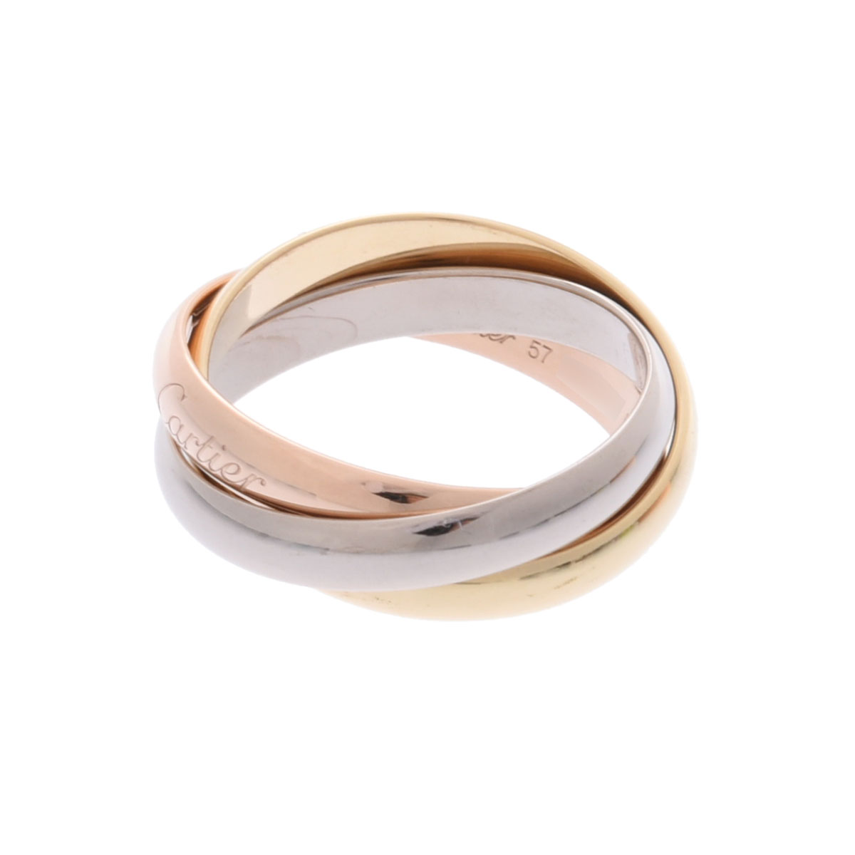 カルティエ トリニティリング #57 ゴールド K18イエローゴールド YG