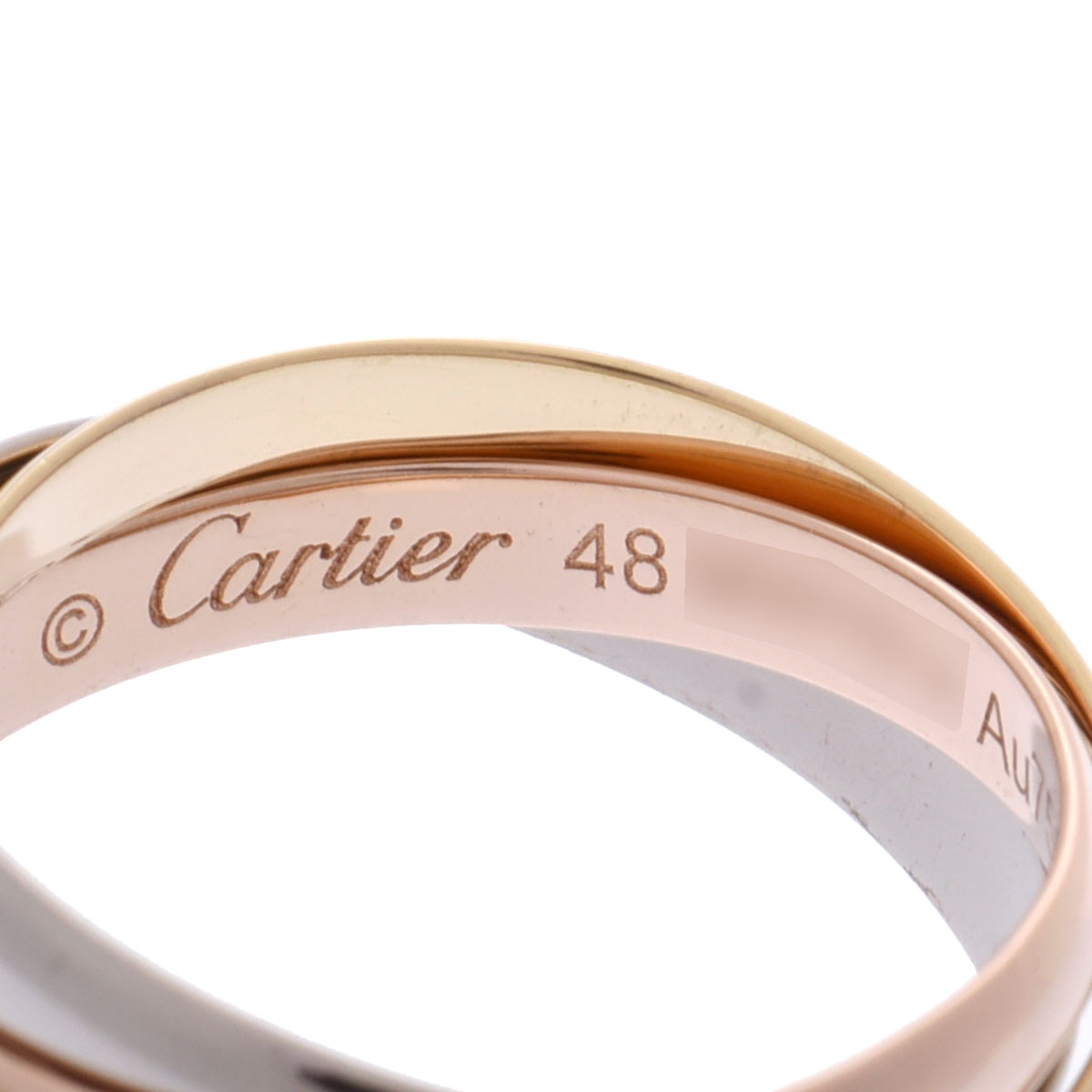 カルティエ トリニティリング SM #48 ゴールド K18イエローゴールド YG