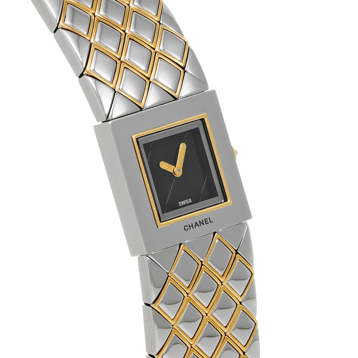 シャネル マトラッセ H0475 ブラック レディース 時計 【中古