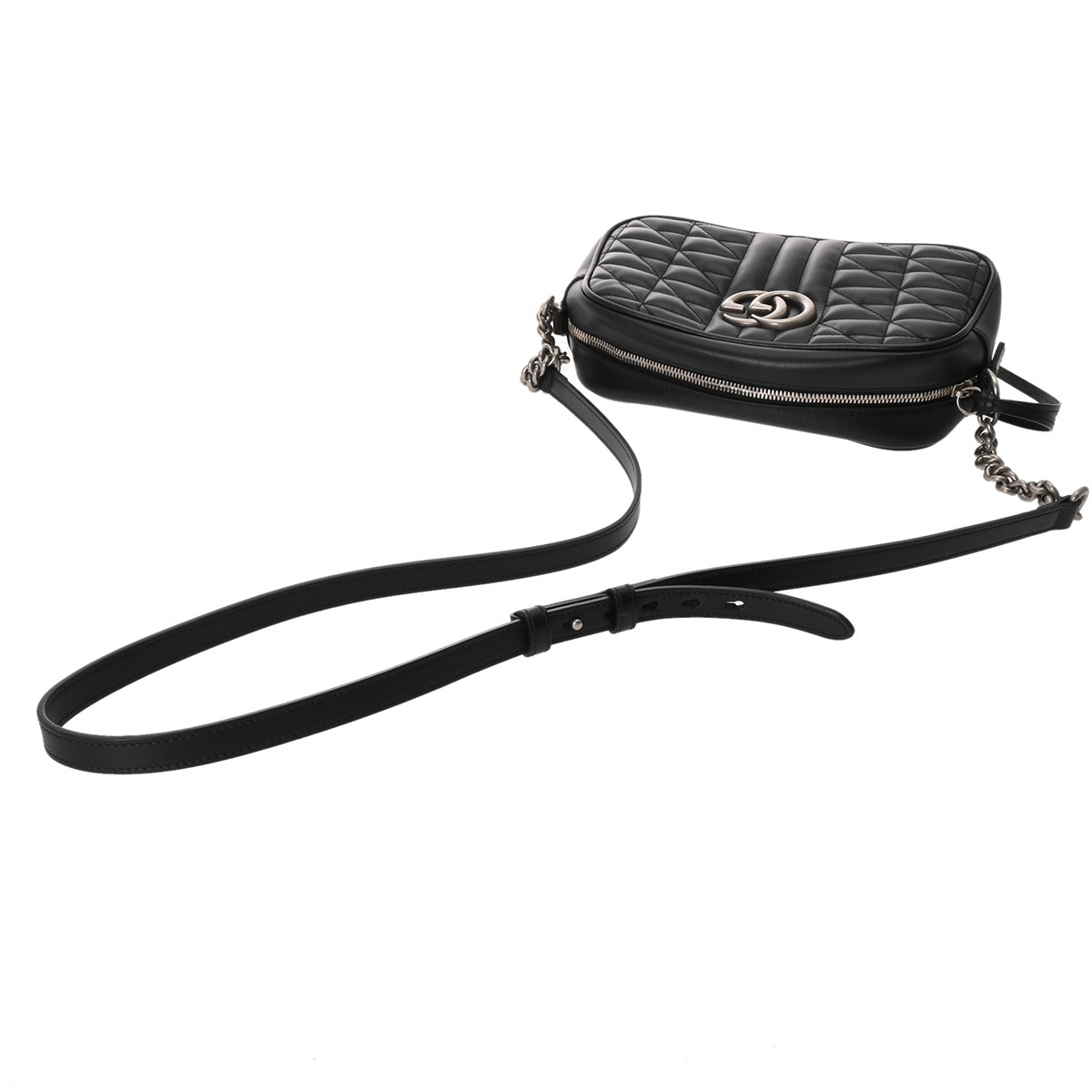 グッチ GGマーモント スモール カメラバッグ ブラック 447632