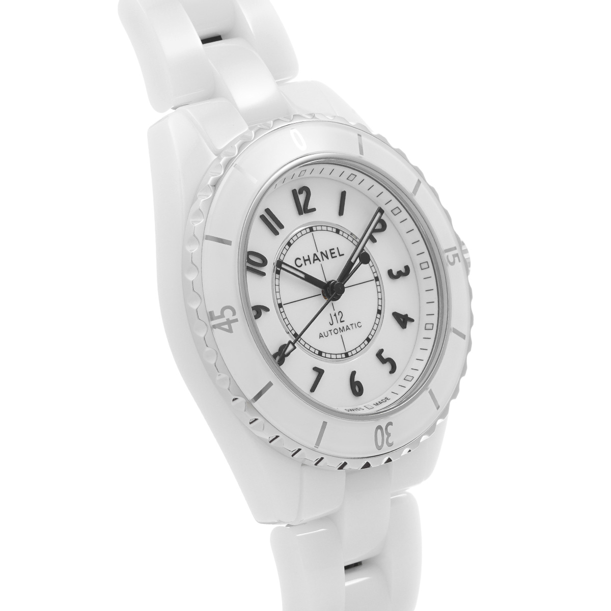 Chanel レディース時計　動作確認済み 楽天市場】シャネル J12 ホワイトセラミック 33mm H5698