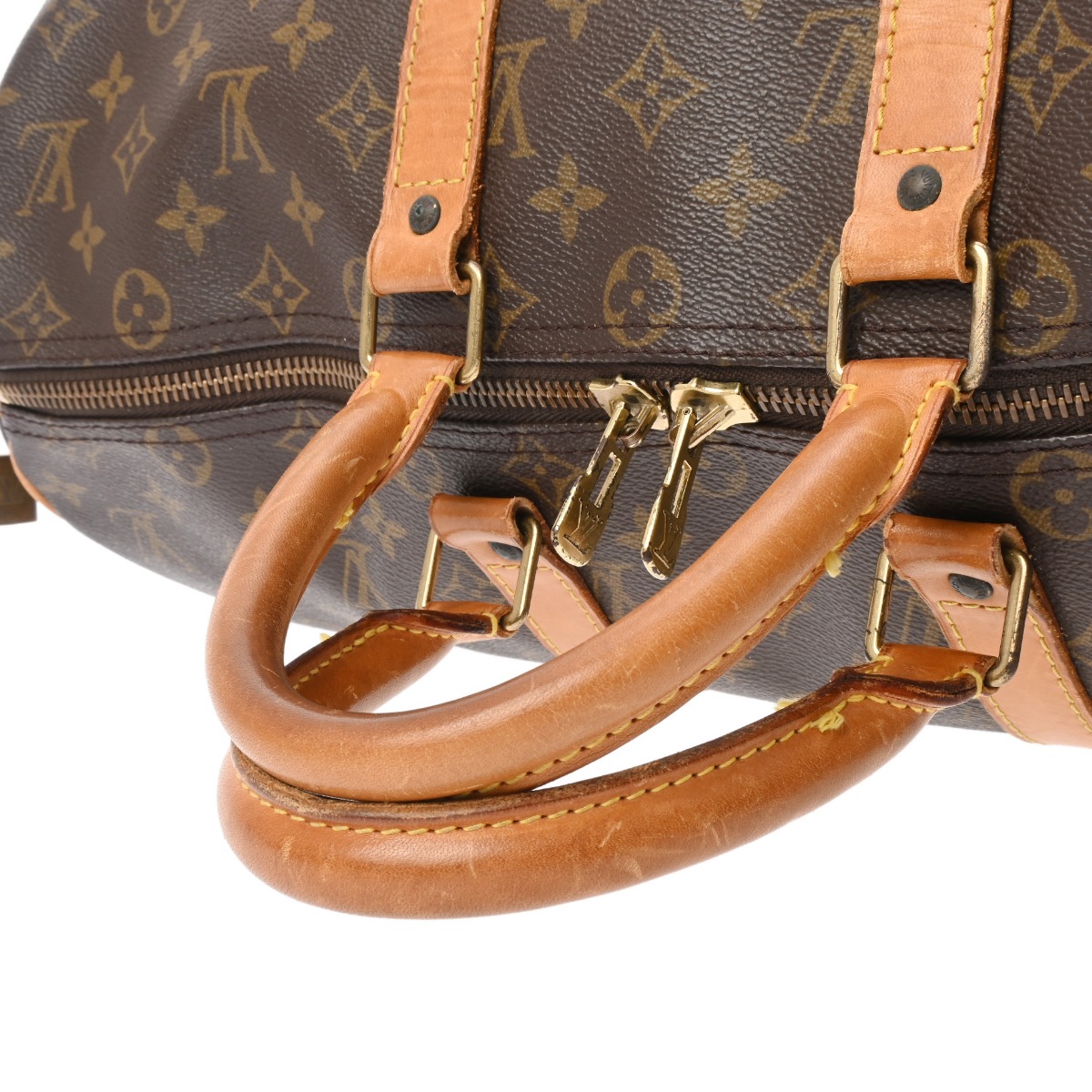 ルイ ヴィトン モノグラム キーポル バンドリエール 45 ブラウン