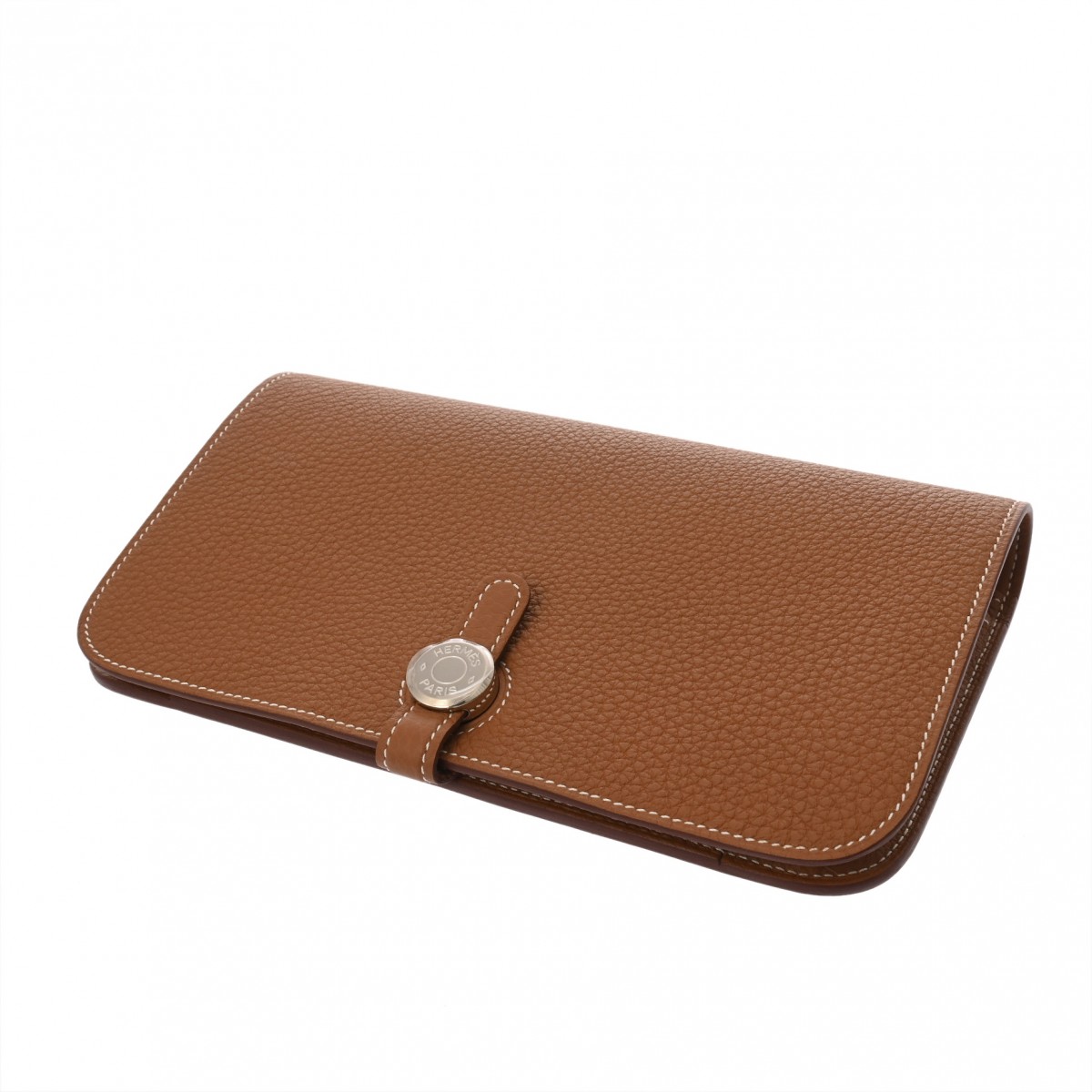 エルメス ドゴン GM ゴールド トゴ ユニセックス 財布 【中古】【purse