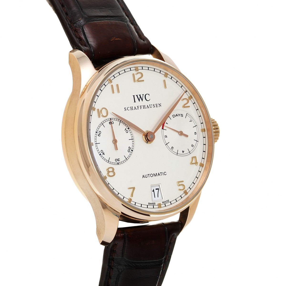 IWC ポルトギーゼ オートマティック 7デイズ IW500101 シルバー メンズ
