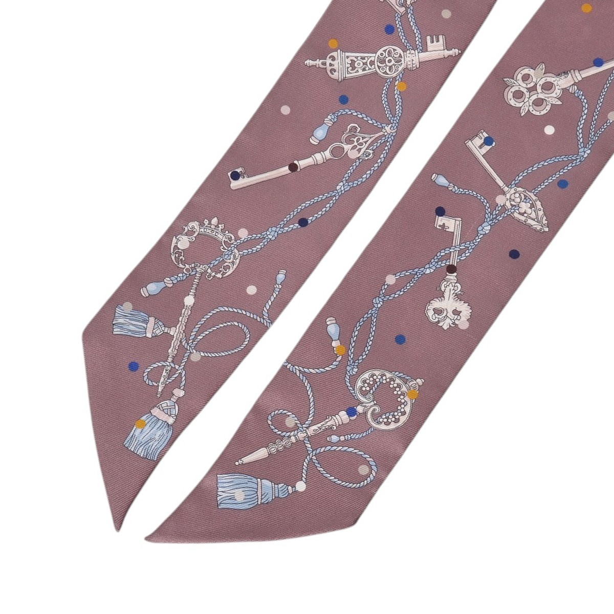 エルメス ツイリー LES CLES A POIS マルチカラー 063871S シルク100