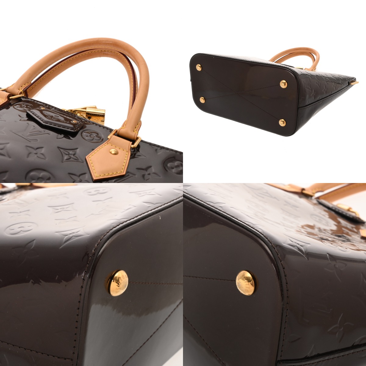 ルイヴィトン モノグラムヴェルニ モンテベロ MM アマラント