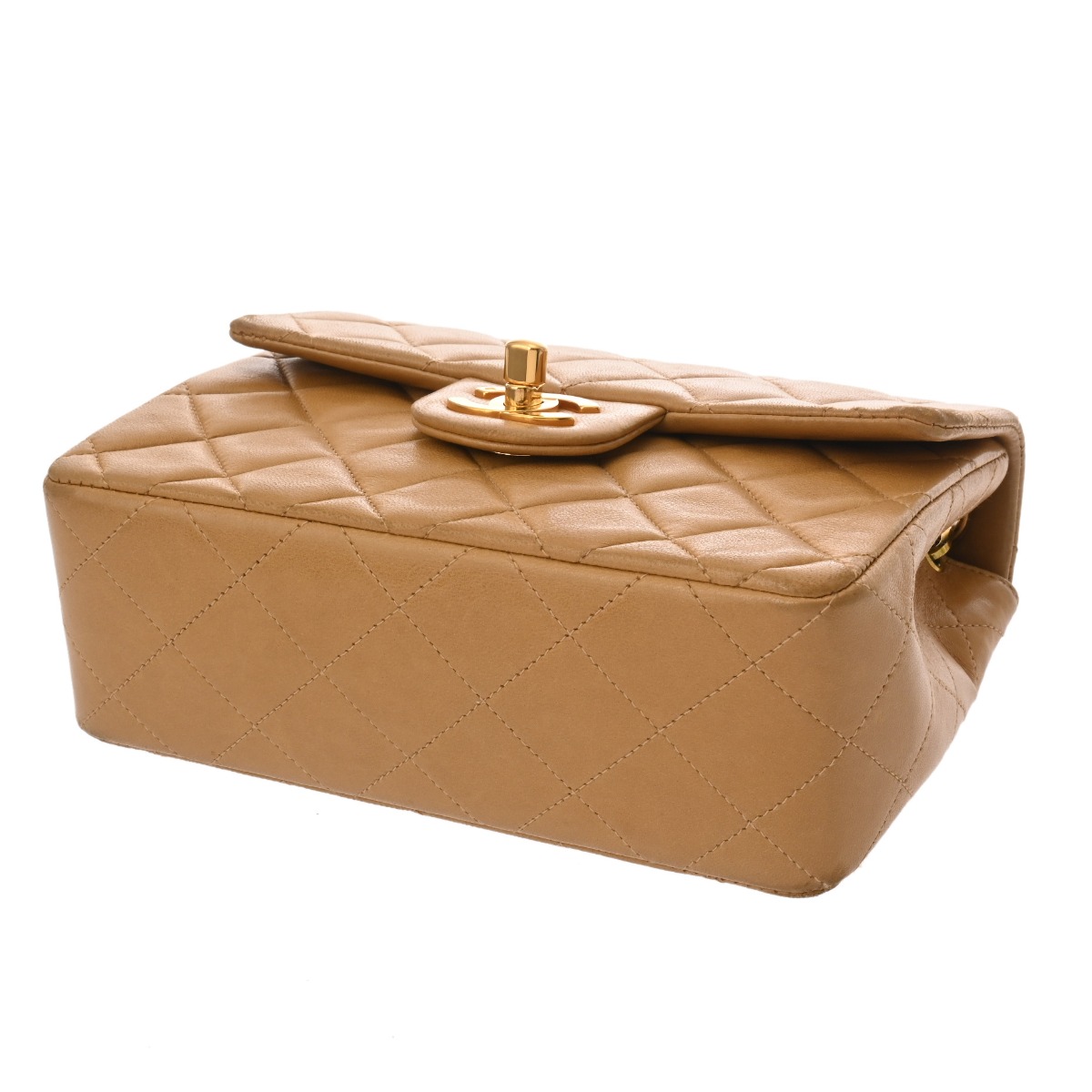 シャネル マトラッセ チェーンショルダー 18cm ベージュ AS0148