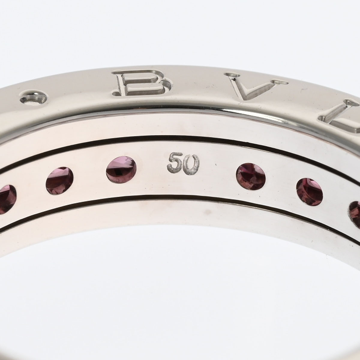 ブルガリ / BVLGARI B.ZERO1 ナローリング #50 シルバー K18ホワイトゴールド レディース ジュエリー 【中古】【jewelry】