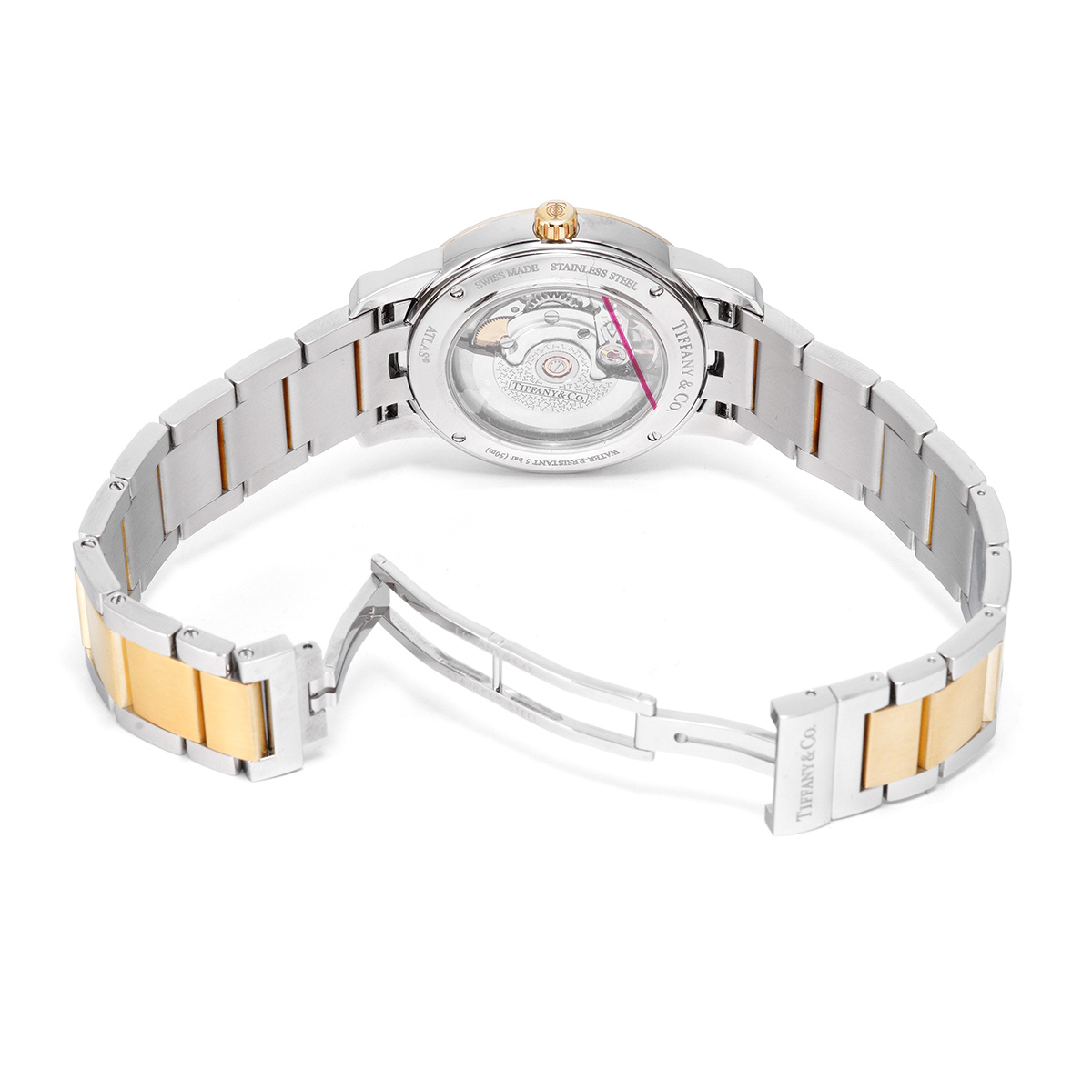 【115107】TIFFANY&Co. ティファニー  Z1800.68.15A21A00A アトラスドーム シルバーダイヤル SS 自動巻き 保証書 当店オリジナルボックス 腕時計 時計 WATCH メンズ 男性 男 紳士