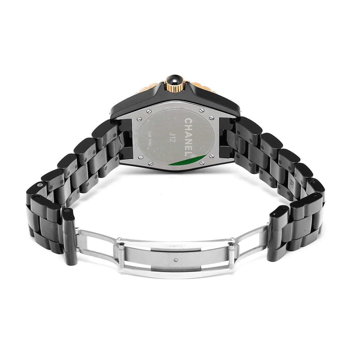 シャネル CHANEL H2544 ブラックラッカー /ダイヤモンド メンズ 腕時計