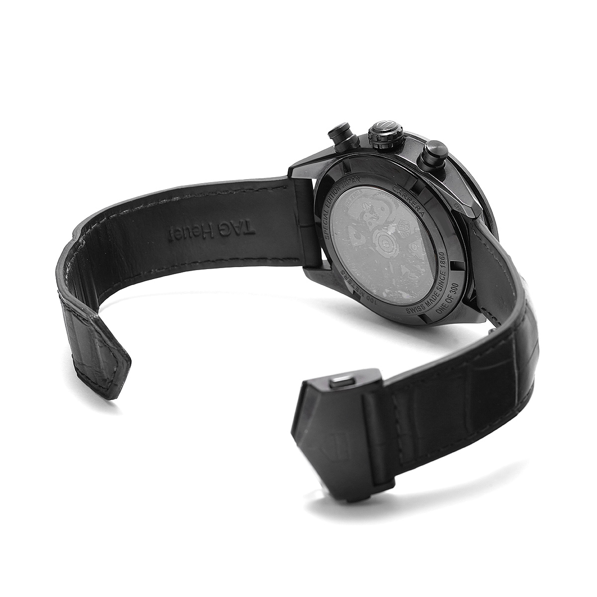 タグ ホイヤー カレラ キャリバーホイヤー02 ジャパン ブラックエディション CBN2A1G.FC6501 ブラック メンズ 時計  【中古】【wristwatch】