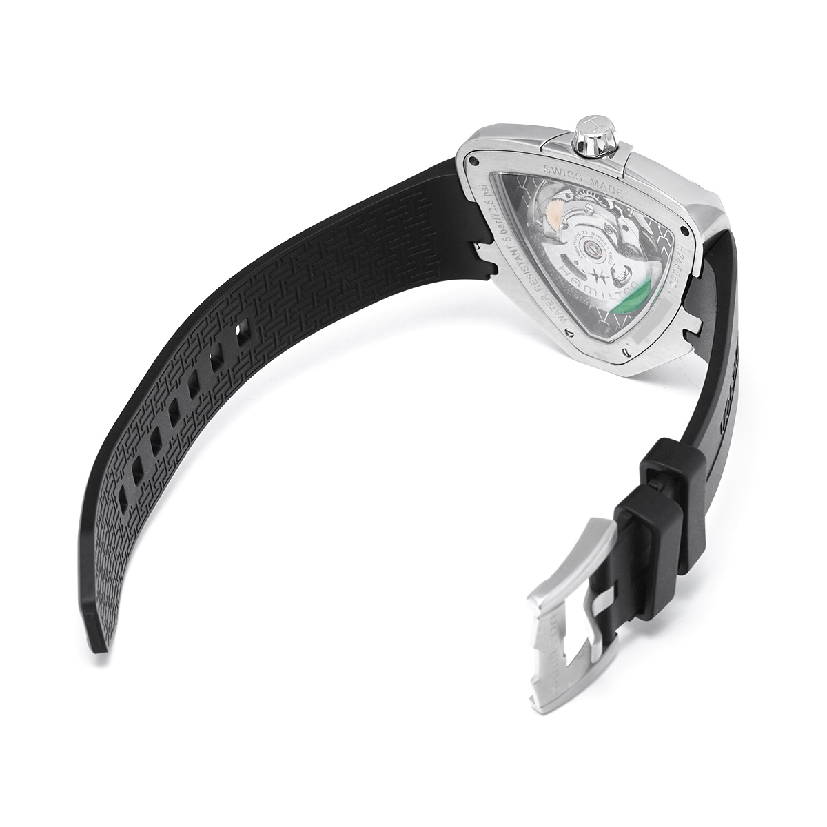 ハミルトン ベンチュラ エルヴィス80 H24555331 ブラック メンズ 時計 【中古】【wristwatch】