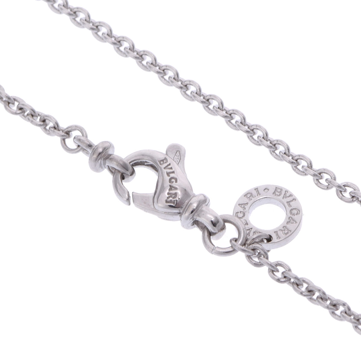 ブルガリ パッソドッピオ クロス ネックレス K18ホワイトゴールド WG