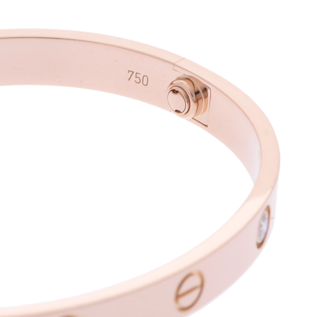 カルティエ ラブブレスレット #17 新型 4PD ゴールド K18ピンク