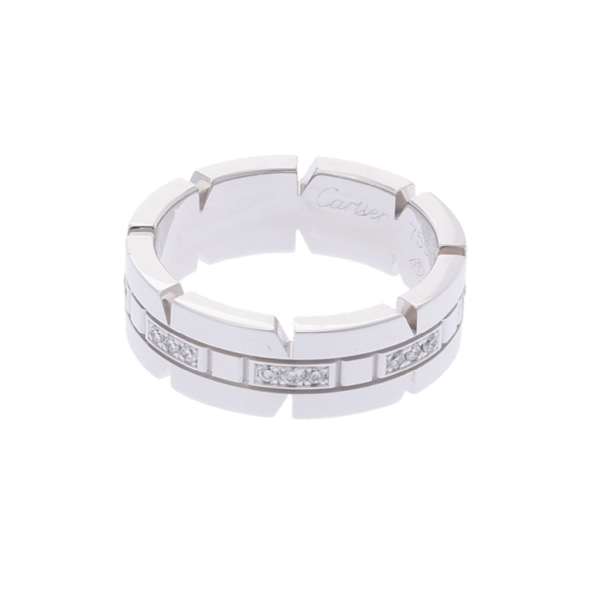 カルティエ タンクフランセーズ リング #51 シルバー B4060151 K18