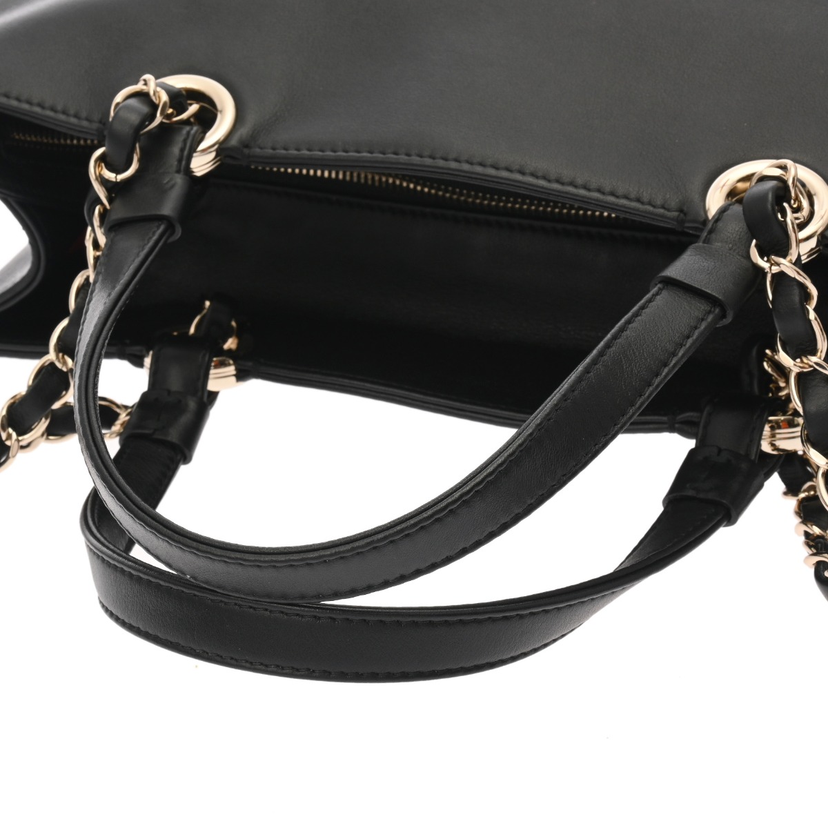 CHANEL 逆輸入品ブラック バッグ シャネル 2wayトートバッグ ブラック AP3129 カーフスキン