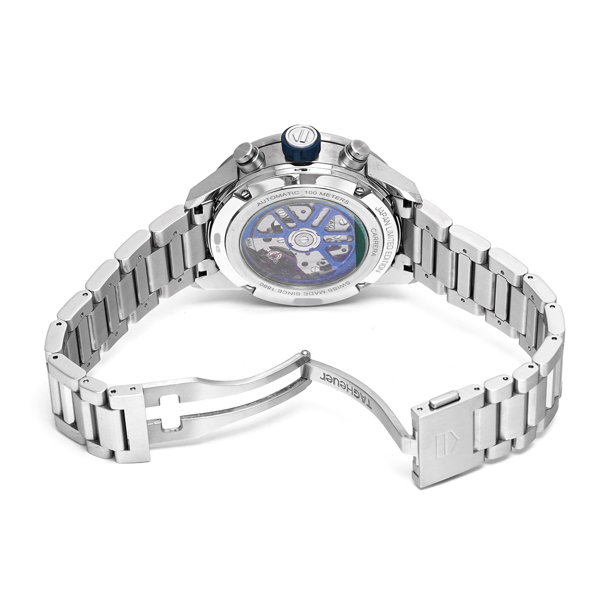 【ほぼ未使用・極美品】 カレラ キャリバーホイヤー02 45mm タグホイヤー タグ・ホイヤーカレラ キャリバー ホイヤー02 クロノグラフ GMT