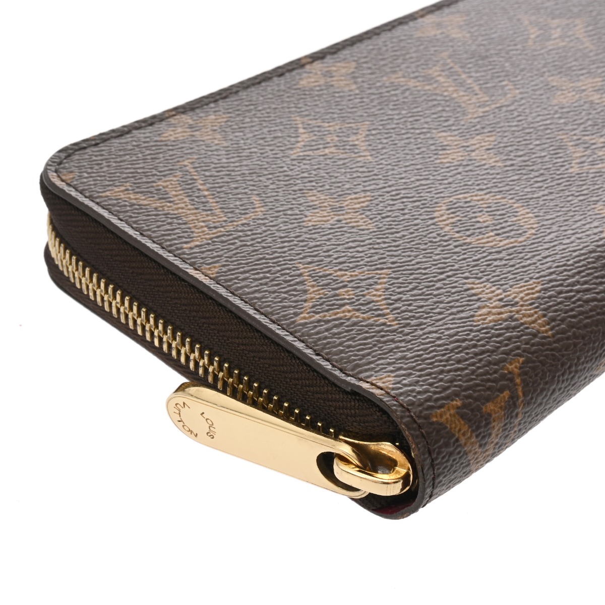 ルイ ヴィトン モノグラム ジッピーウォレット フューシャ M41895