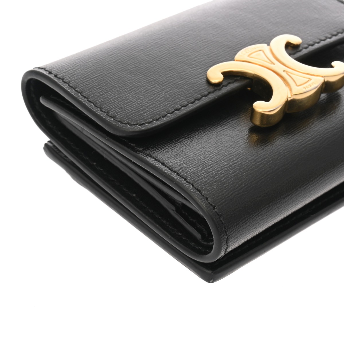 セリーヌ トリオンフ コイン入付 コンパクトウォレット ブラック
