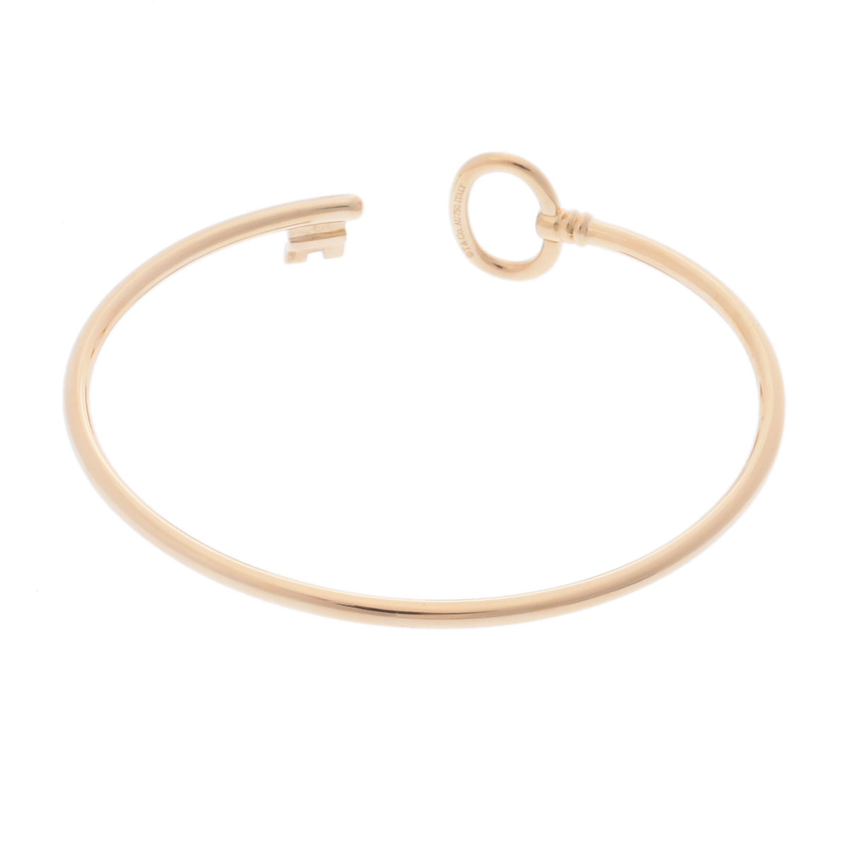 ティファニー オーバルキー バングル ゴールド K18イエロー