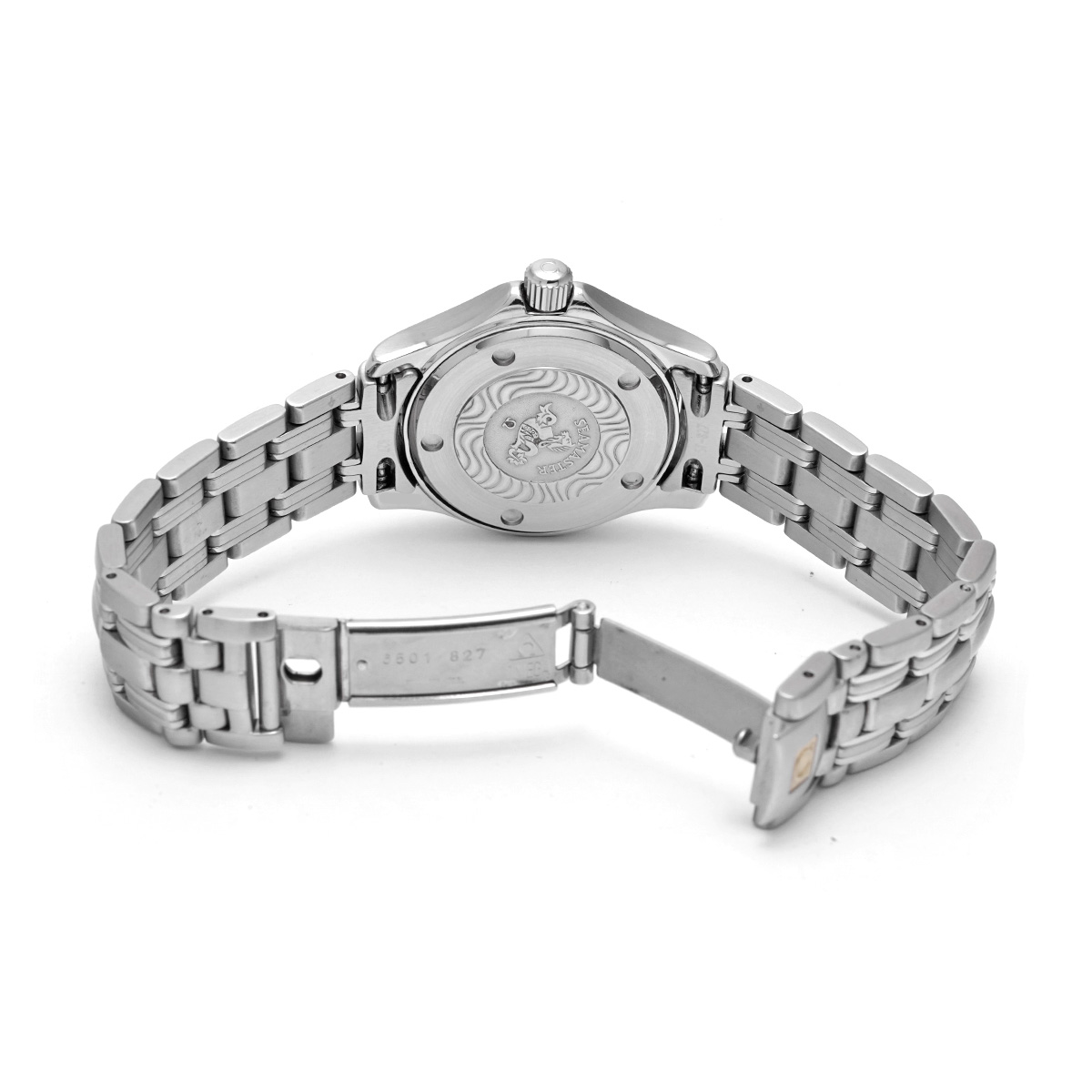 オメガ シーマスター 120 2571.80 ブルー レディース 時計 【中古