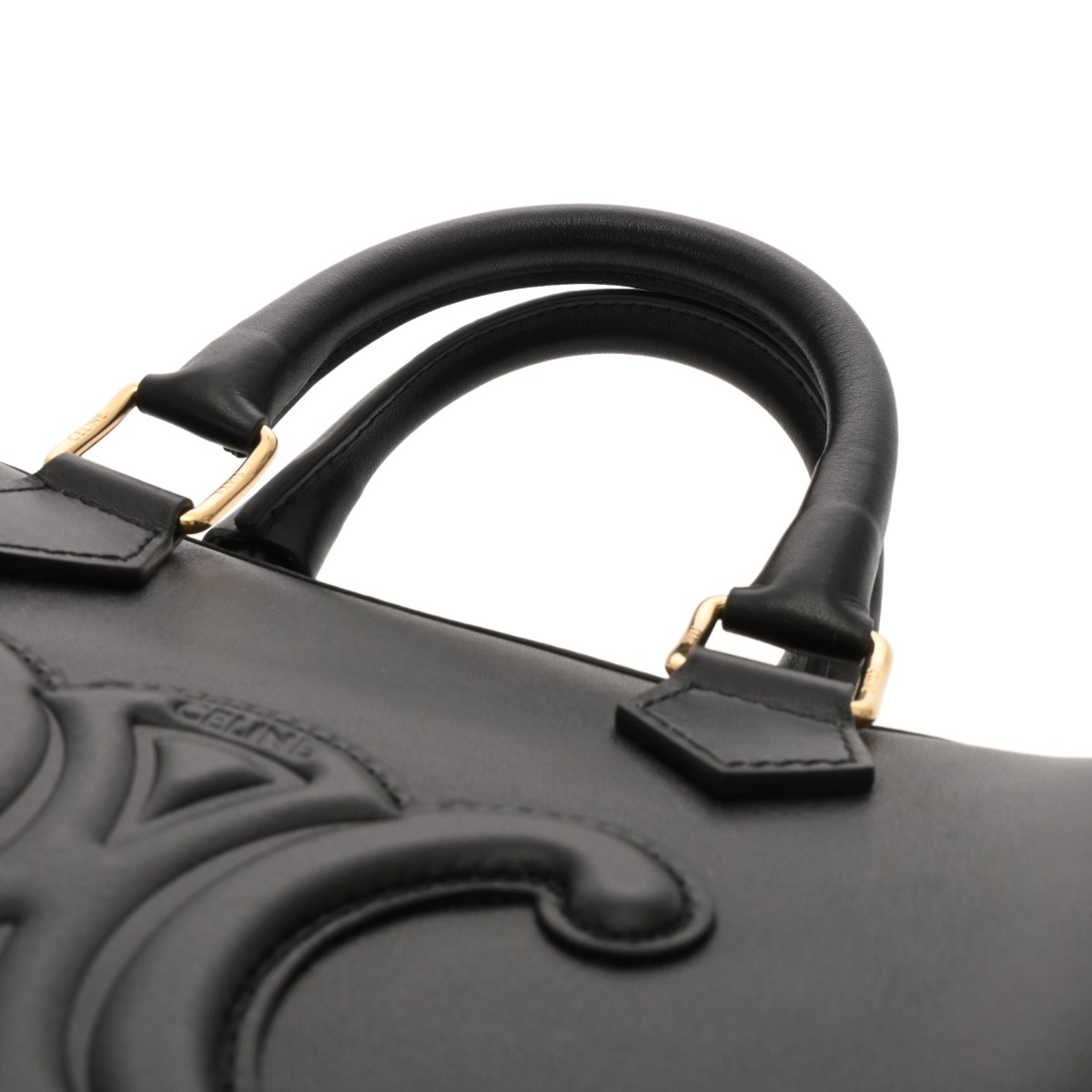 セリーヌ スモール ボストン ブラック 113773DU3.38NO スムースカーフ