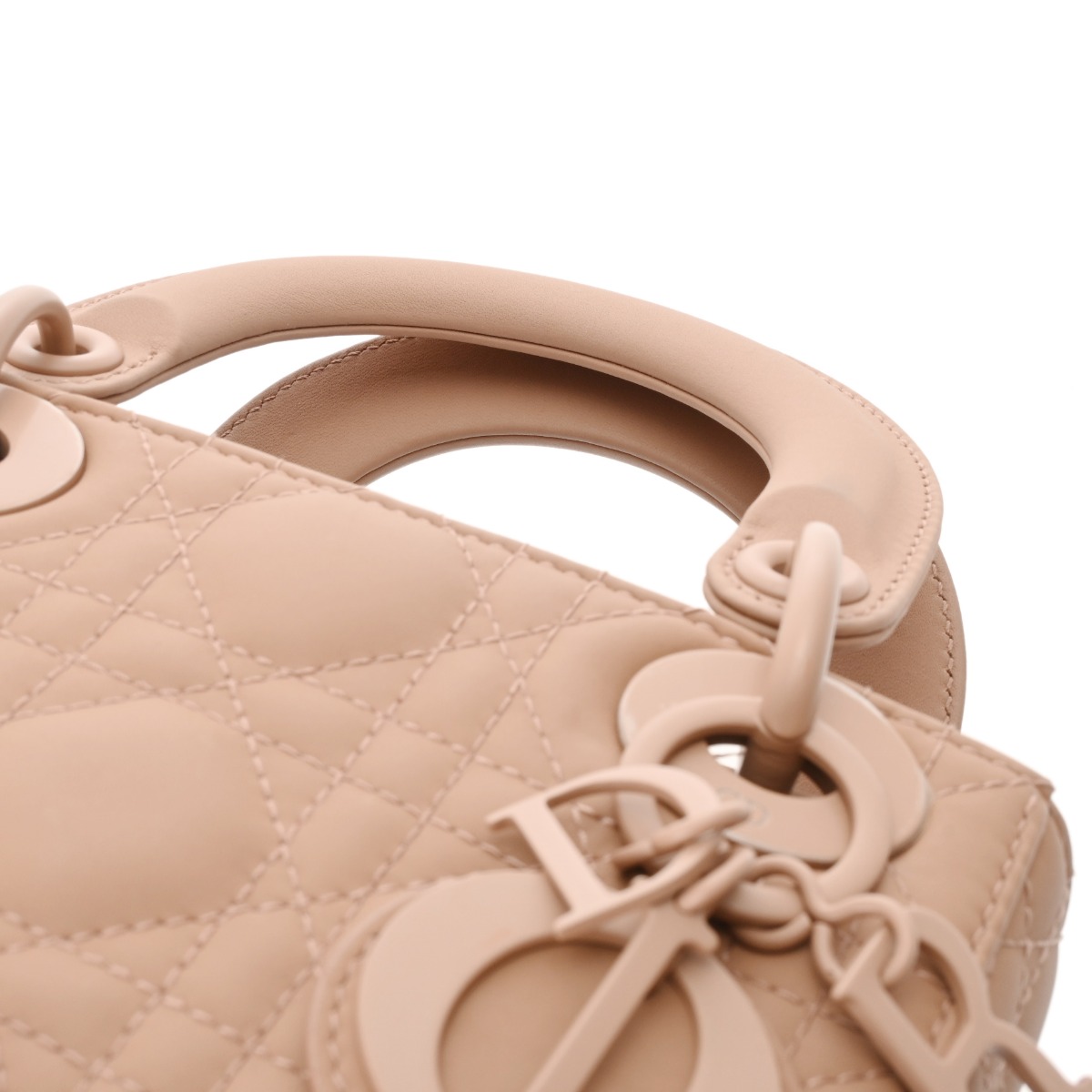 【Dior】ディオール カナージュ レザー バッグ ベージュ クリスチャンディオール レディディオール カナージュ レザー