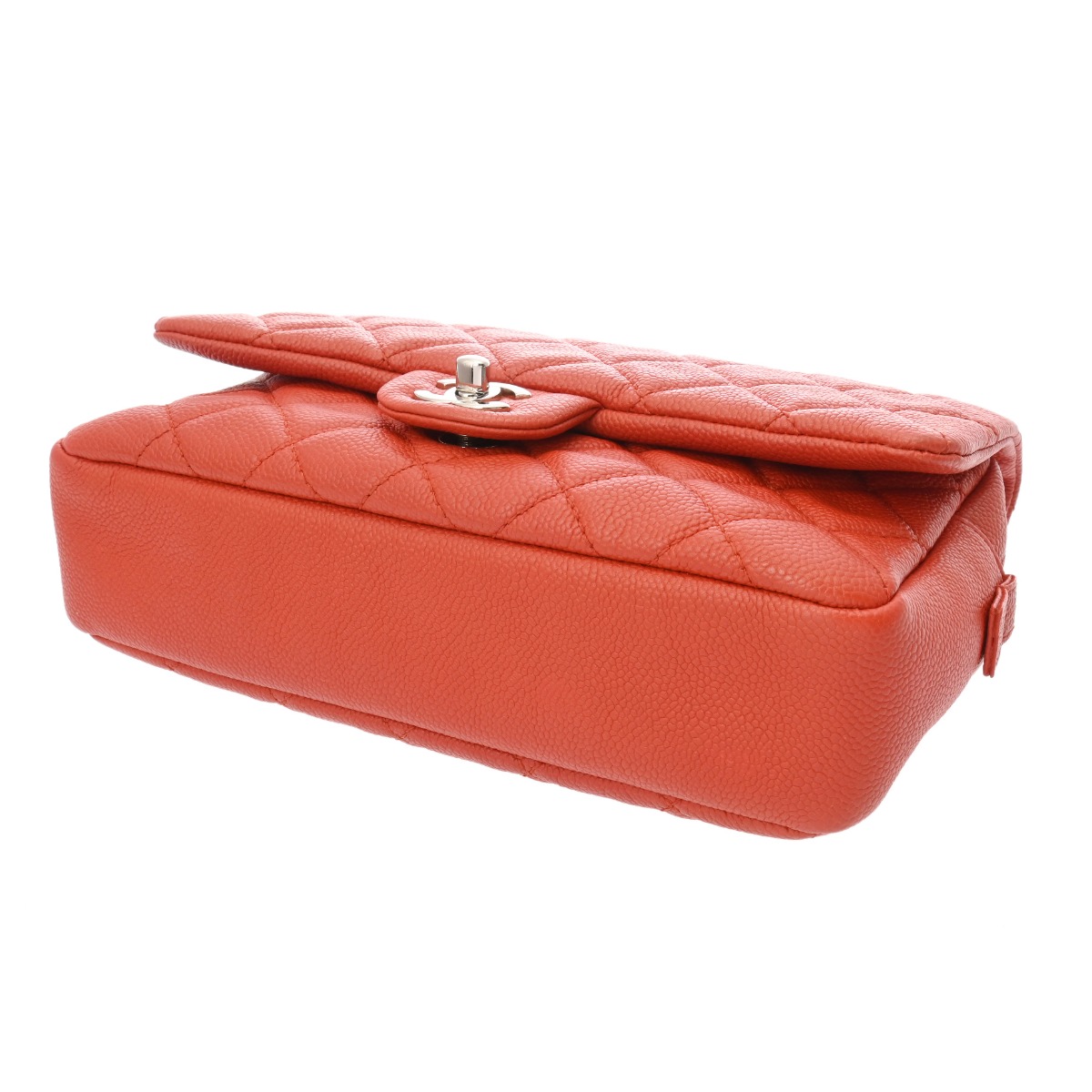 シャネル マトラッセ チェーンショルダー レッド ソフトキャビア