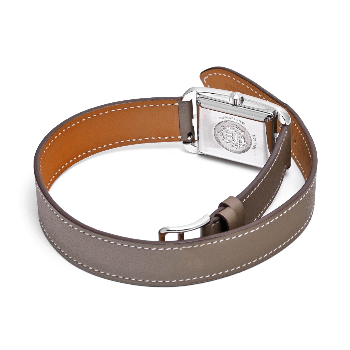 エルメス ケープコッド CC1.710 ホワイト ユニセックス 時計 【中古