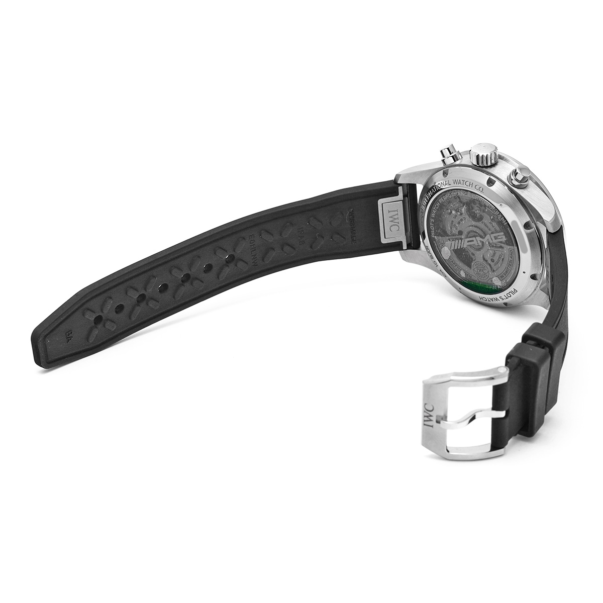 【未使用】IWCパイロットウォッチクロノグラフ 41㎜用純正ラバーベルトブラック 未使用】IWCパイロットウォッチクロノグラフ 41㎜用純正ラバー