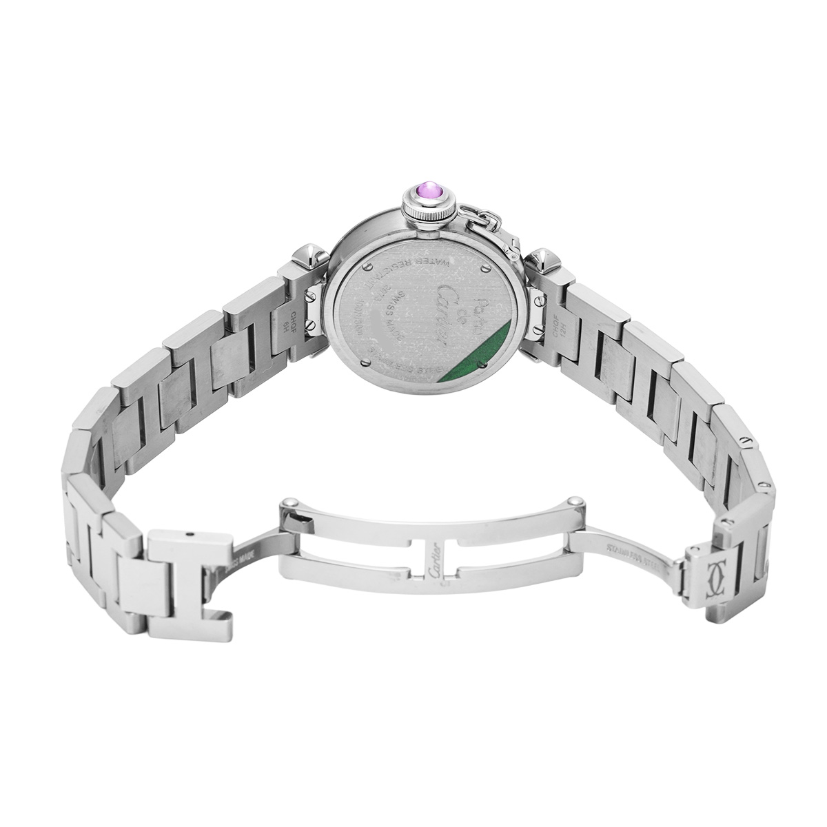 カルティエ ミスパシャ W3140008 ピンク レディース 時計 【中古