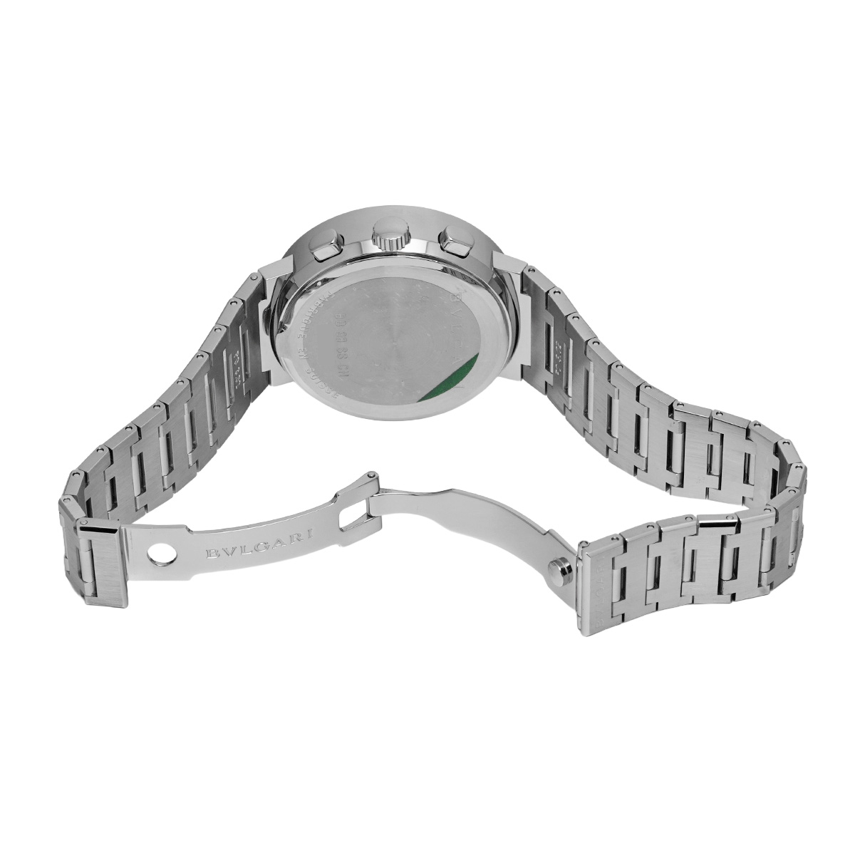 BVLGARI BB38BSLDCH 自動巻きクロノグラフ アリゲーターレザー BVLGARI BB38BSLDCH 自動巻きクロノグラフ アリゲーターレザー