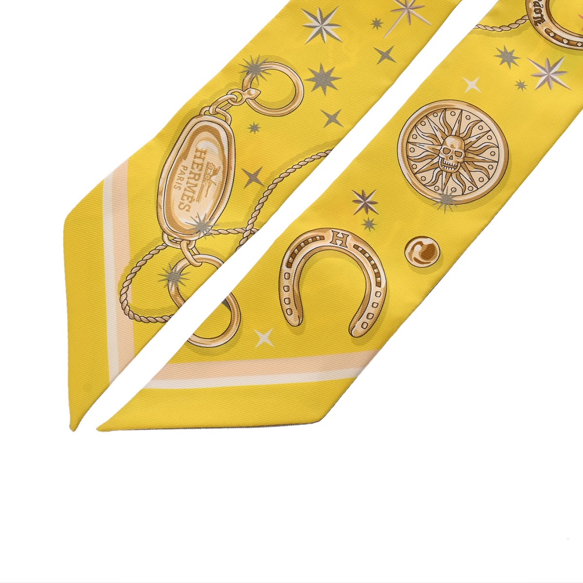 エルメス ツイリー C EST LA FETE マルチカラー シルク100